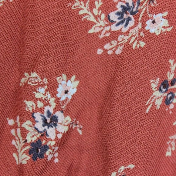 American Eagle Size XS Pink Red Romper Floral - Picture 4 of 8